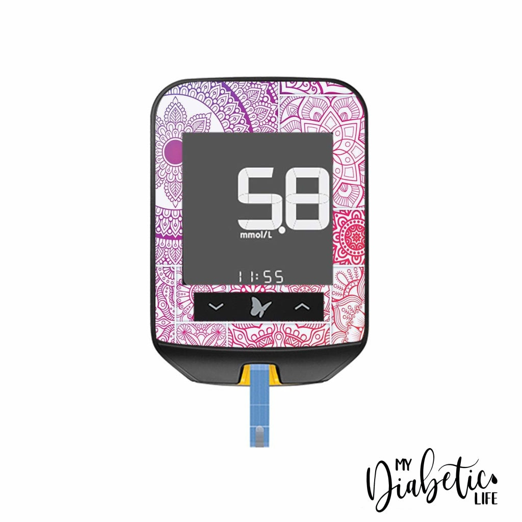 Mosaic Tiles - Freestyle Optium Neo Peel, skin and Decal, glucose meter sticker - MyDiabeticLife