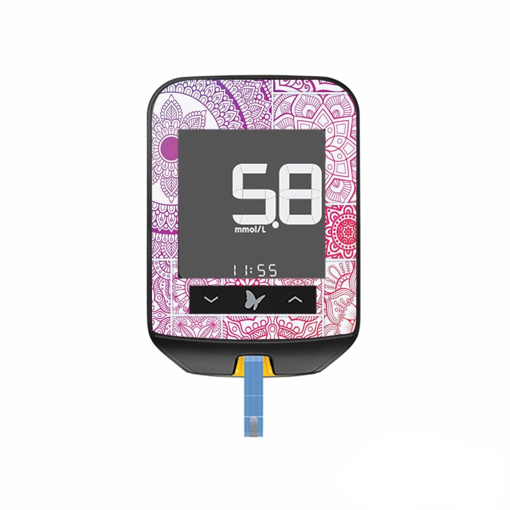 Mosaic Tiles - Freestyle Optium Neo Peel, skin and Decal, glucose meter sticker - MyDiabeticLife