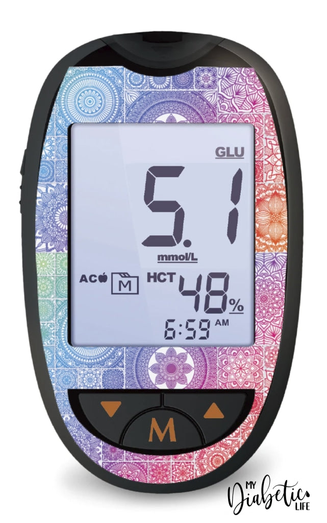 Mosaic Tiles - Glucokey Connect Peel Skin And Decal Glucose Meter Sticker