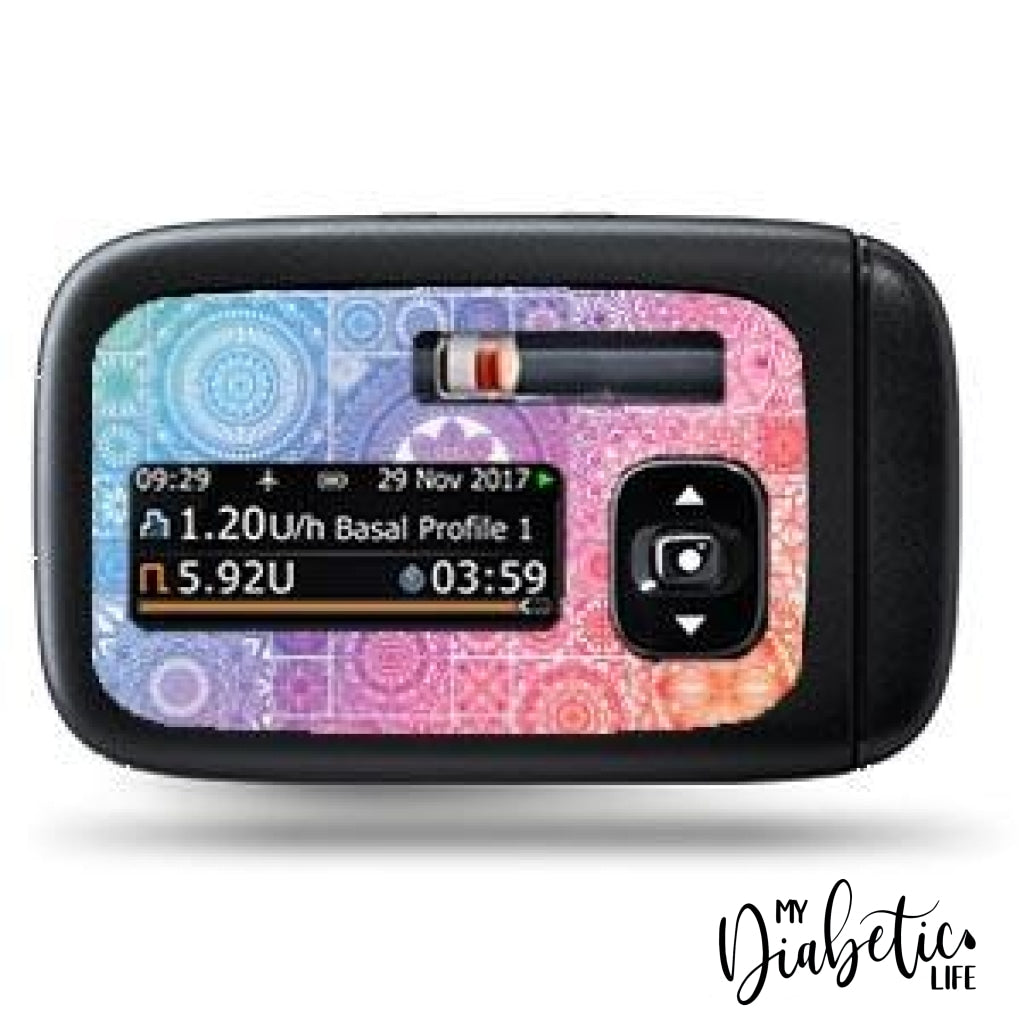 Mosiac Tiles - Accu-Chek Insight Peel Skin And Decal Insulin Pump Sticker Accu-Chek