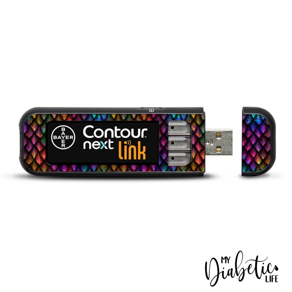 Mother Of Dragons - Contour Next Link Usb Peel Skin And Decal Glucose Meter Sticker