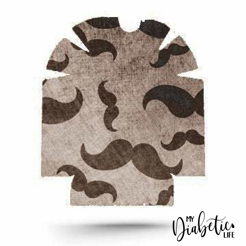 Moustaches - Omnipod Peel, skin and Decal, insulin pump sticker - MyDiabeticLife