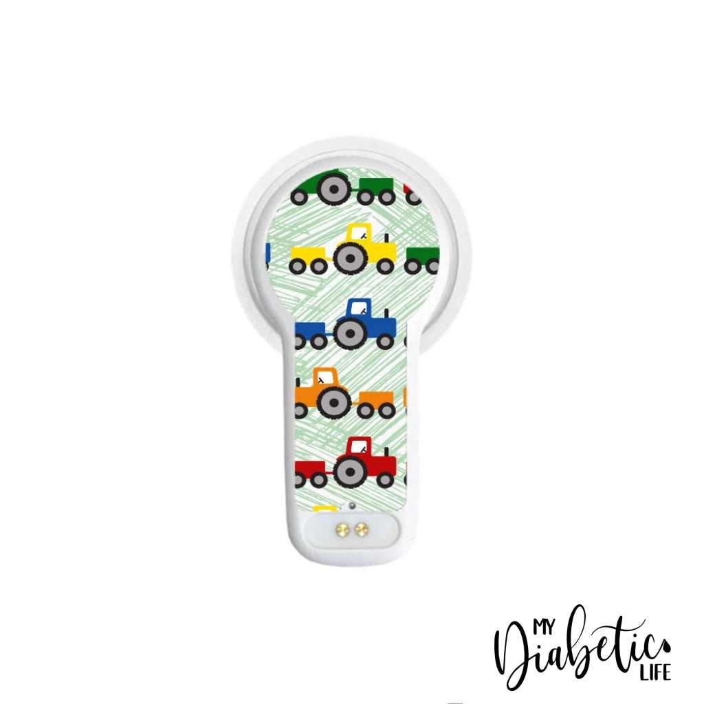 Multicolour Tractors - Maio Maio 2 Peel, skin and Decal, fgm/cgm sticker - MyDiabeticLife