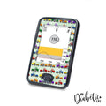 Multicoloured Tractors - Dexcom G6 Peel, skin and Decal, glucose meter sticker - MyDiabeticLife