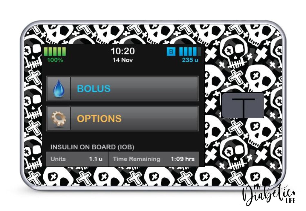 Murder Death Kill - Tandem Tslim X2 Pump Peel Skin And Decal Insulin Pump Sticker T:slim