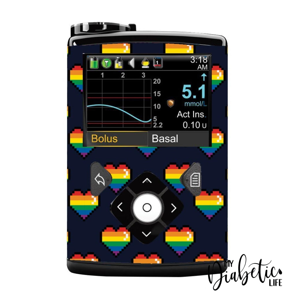 Must Of Been Love - Medtronic Pump (630/640/670/770) Sticker Full Cover W/Clip 630/640/670
