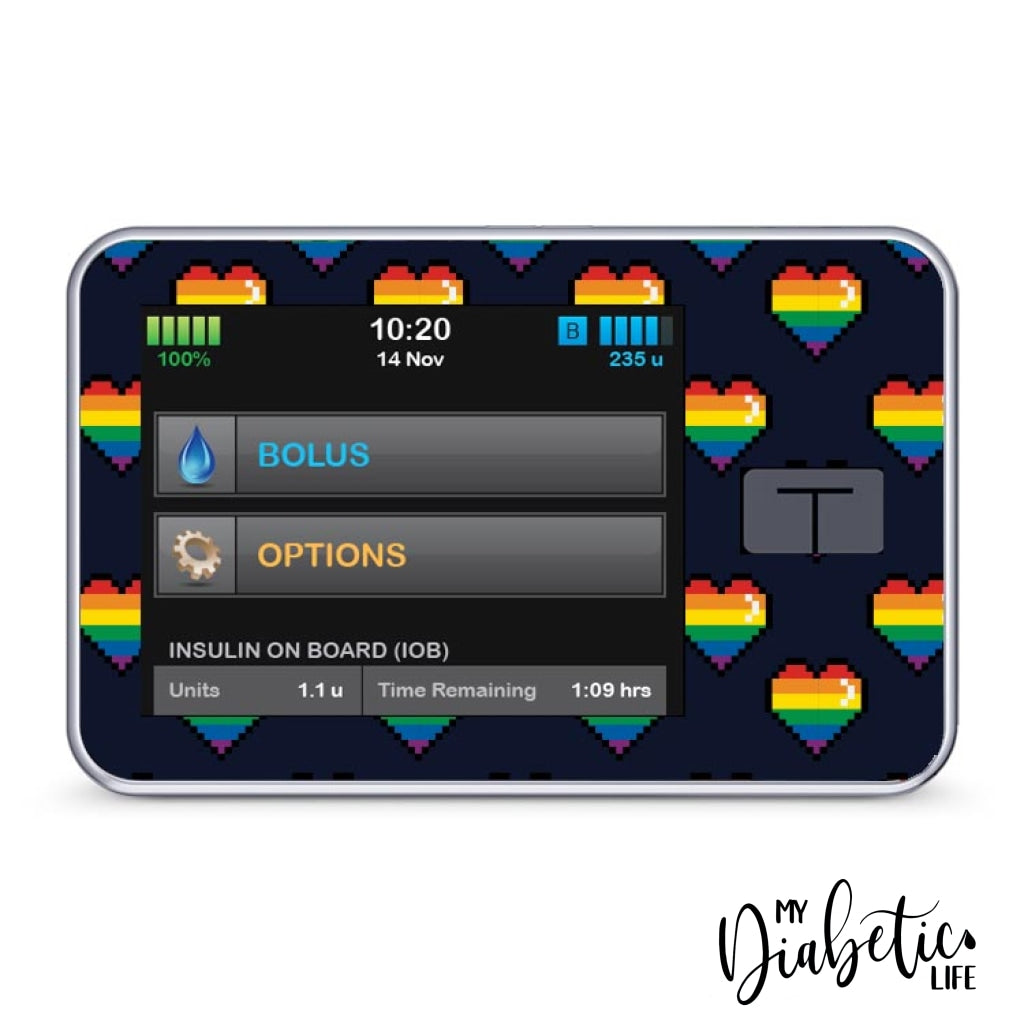 Tandem T:Slim X2 Pump Stickers by My Diabetic Life – MyDiabeticLife