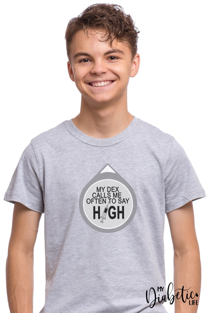 My Dex Calls Me To Say High! - Unisex T-Shirt S / Light Grey Shirts
