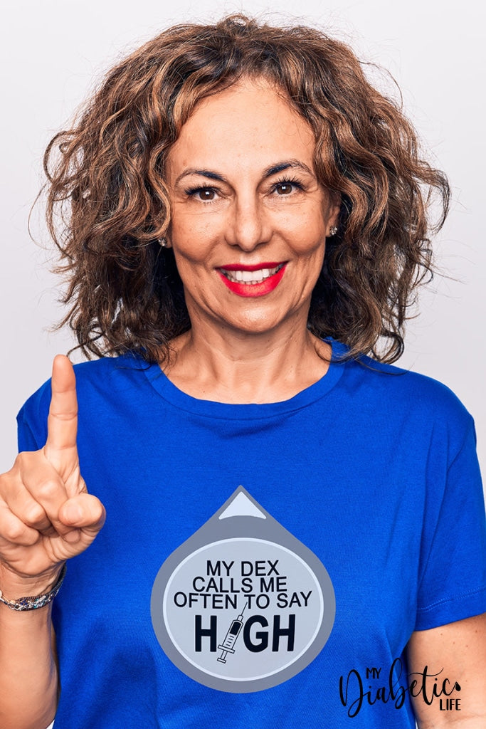 My Dex Calls Me To Say High! - Unisex T-Shirt S / Royal Blue Shirts