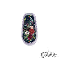 Navy Christmas Floral - Dexcom Transmitter G6 Peel Skin And Decal Cgm Sticker