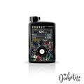 Navy Christmas Florals - Medtronic Pump (630/640/670/770) Sticker Front Mini 630/640/670