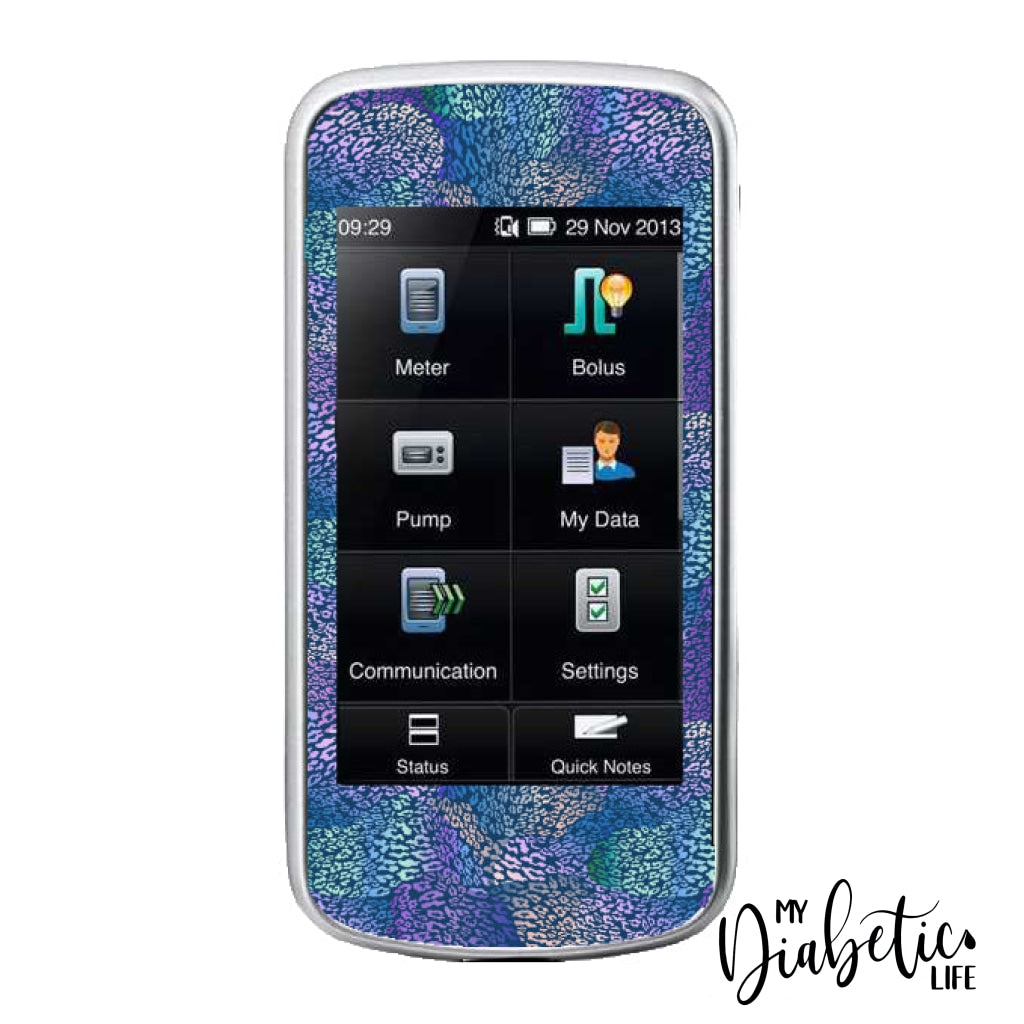 Navy Leopard - Accu-Chek Insight & Remote Sticker Only Accu-Chek