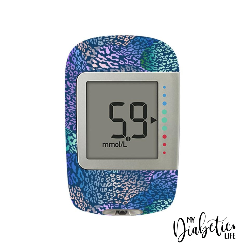 Navy Leopard Print - Accu Chek Instant S Accu-Chek