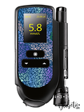 Navy Leopard Print - Accu-chek Mobile Peel, skin and Decal, glucose meter sticker - MyDiabeticLife