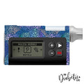 Navy Leopard Print - Dana Rs Insulin Pump Sticker Peel Skin And Decal Rs