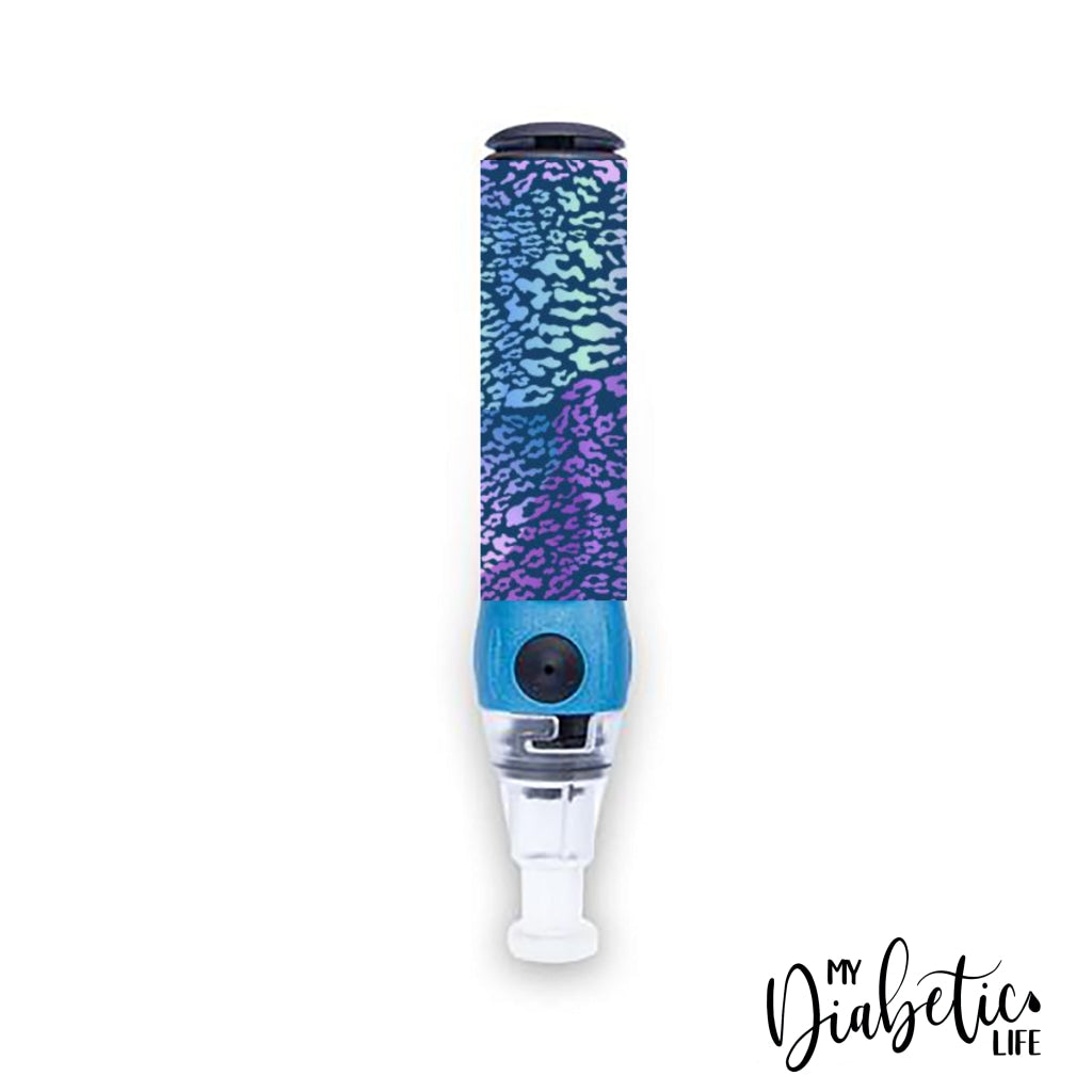 Navy Leopard - Genteel Lancing Device Sticker