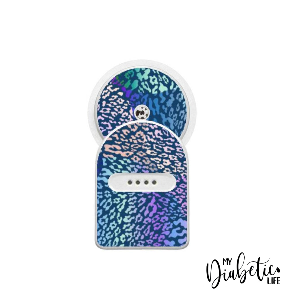 Navy Leopard Print - Maio Maio 1 & Libre Peel, skin and Decal, fgm/cgm sticker - MyDiabeticLife