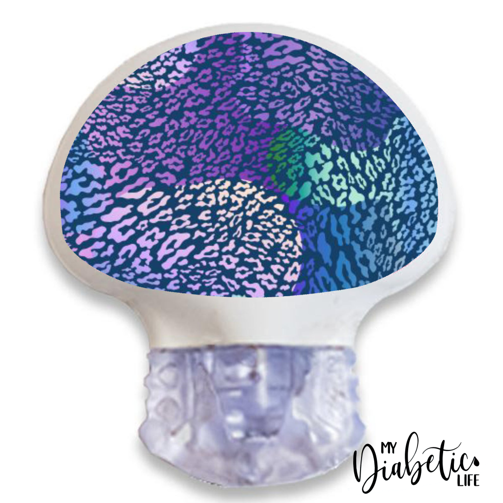 Navy Leopard - Medtronic Enlite Peel, skin and Decal, cgm sticker - MyDiabeticLife