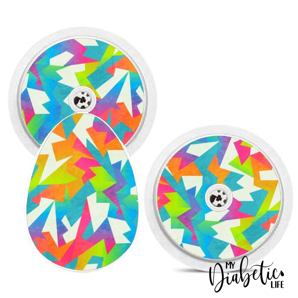 Neon Edges - Bubble Reader Sticker Smart