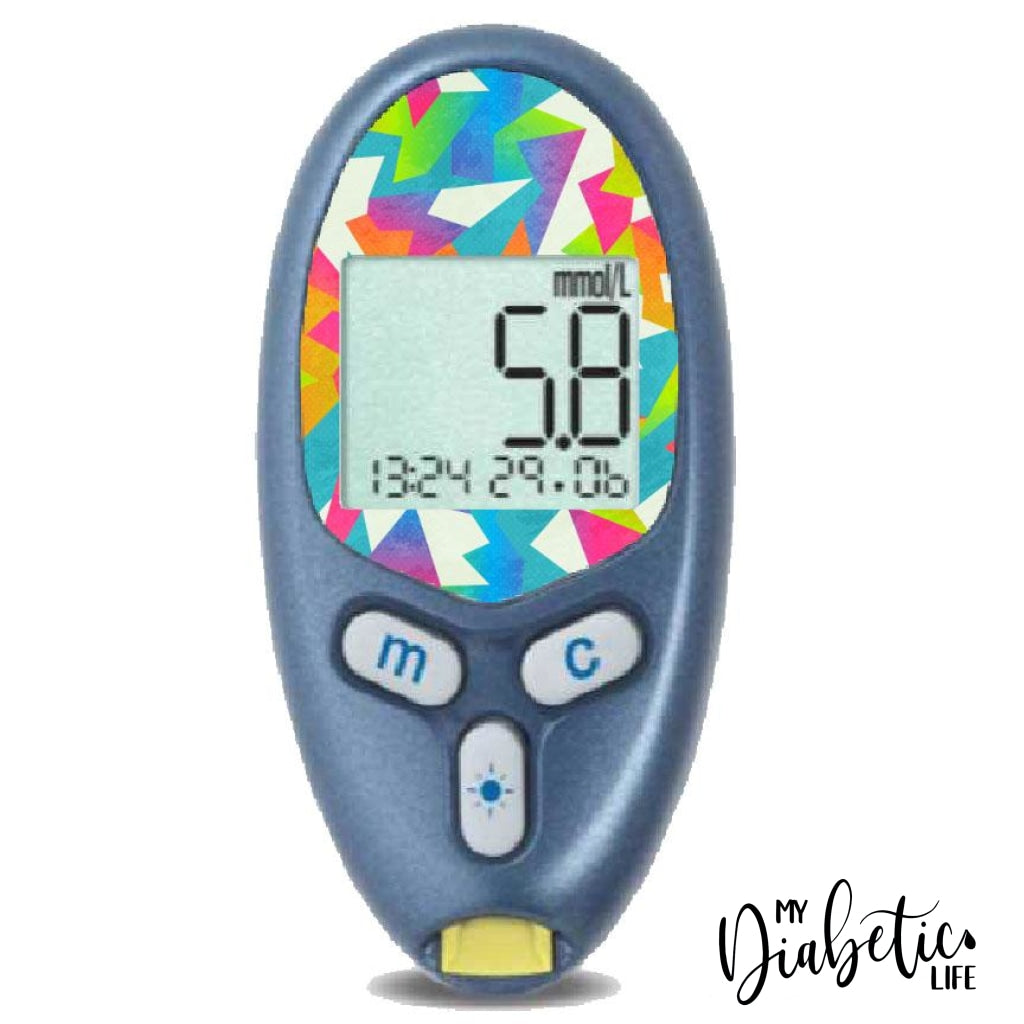 Neon Edges - Freestyle Lite Peel Skin And Decal Glucose Sticker Freestyle Lite