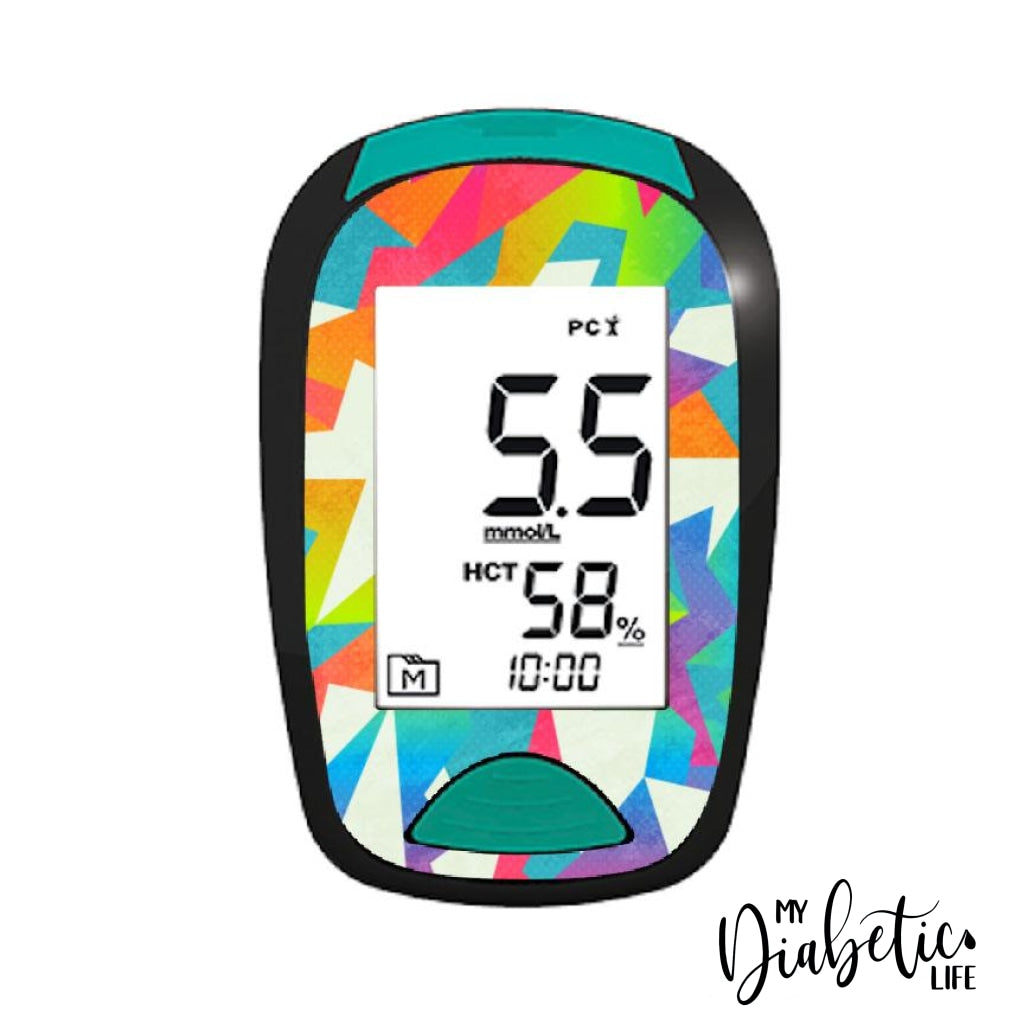 Neon Edges - Lifesmart Two Plus Peel Skin And Decal Glucose Meter Sticker Twoplus