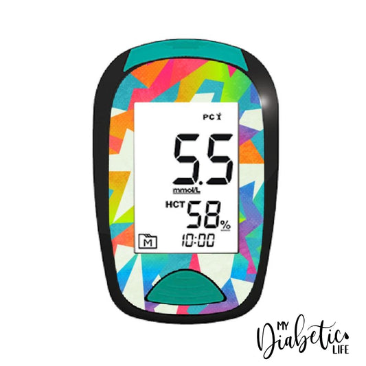 Neon Edges - Lifesmart Two Plus Peel Skin And Decal Glucose Meter Sticker Twoplus