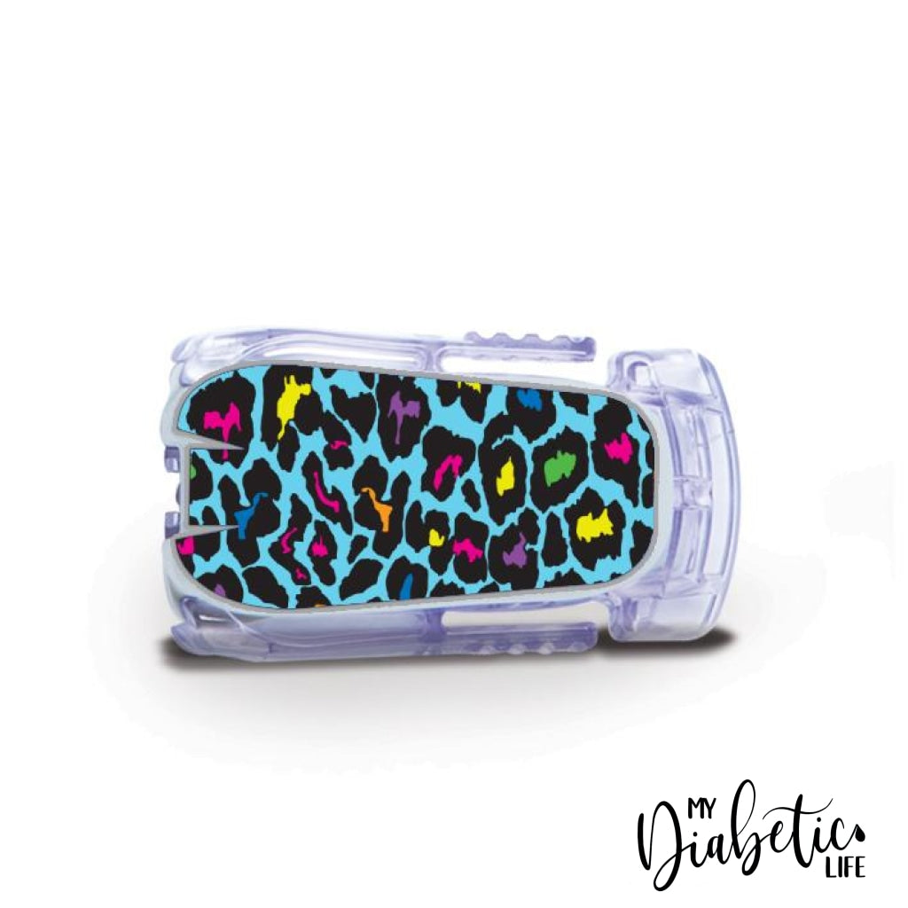 Neon Leopard - Dexcom Transmitter G5 Peel Skin And Decal Cgm Sticker G4/g5