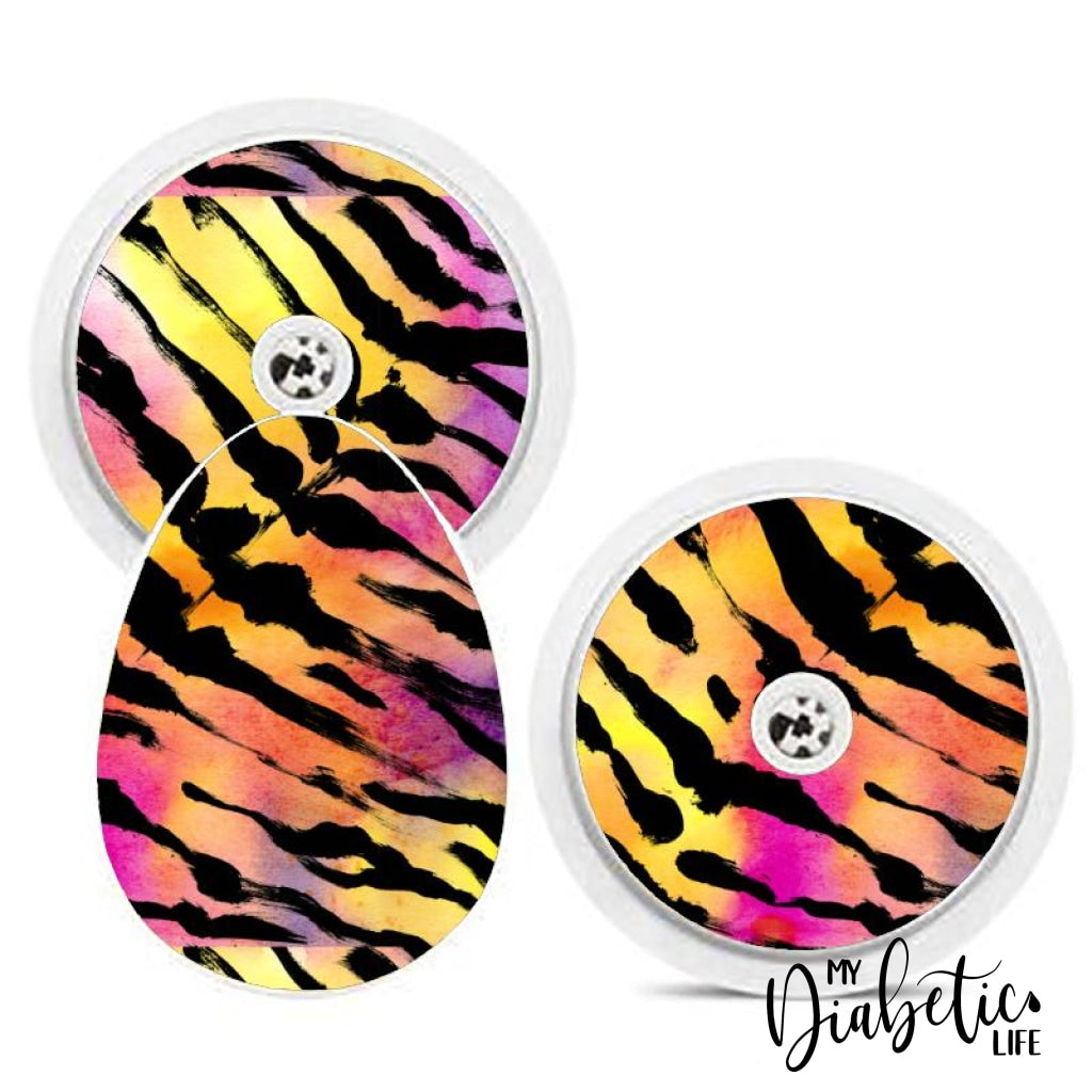 Neon Tiger - Bubble Reader Sticker Smart