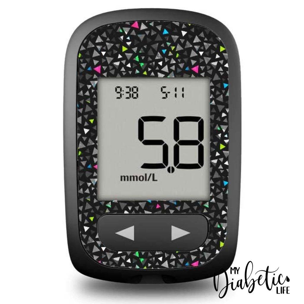 Neon Triangle - Accu-Chek Guide Me Peel Skin And Decal Glucose Meter Sticker