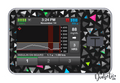 Geo Neon Triangles - Tandem Tslim x2 Pump Peel, skin and Decal, insulin pump sticker - MyDiabeticLife
