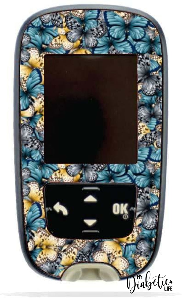 Never Trust The Butterfly - Accu-Chek Guide Peel Skin And Decal Glucose Meter Sticker