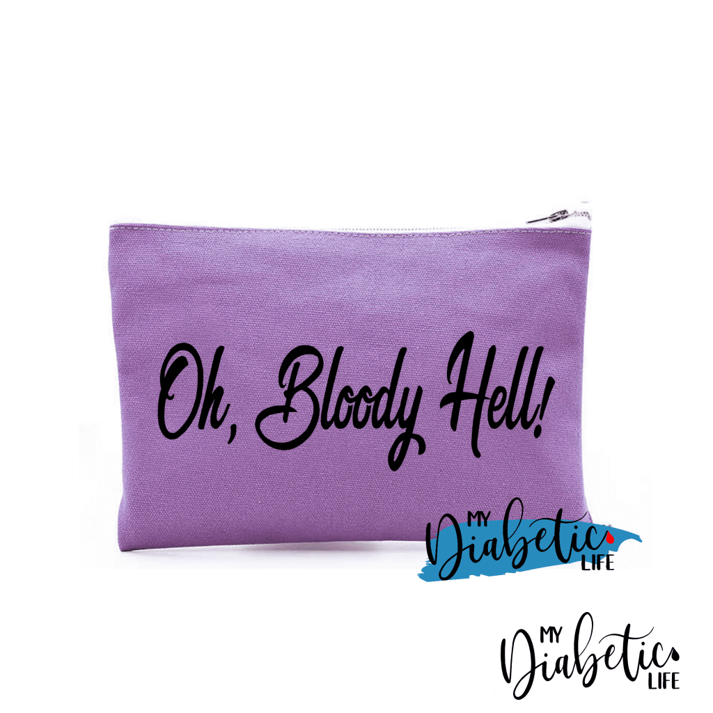 Oh Bloody Hell! -Diabetes Carry Bag Diabetic Accessories Storage For Medication Purple Storage Bags