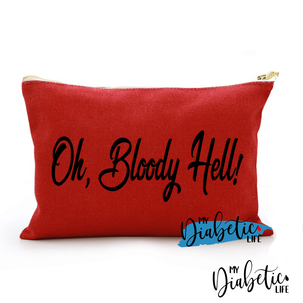 Oh Bloody Hell! -Diabetes Carry Bag Diabetic Accessories Storage For Medication Red Storage Bags