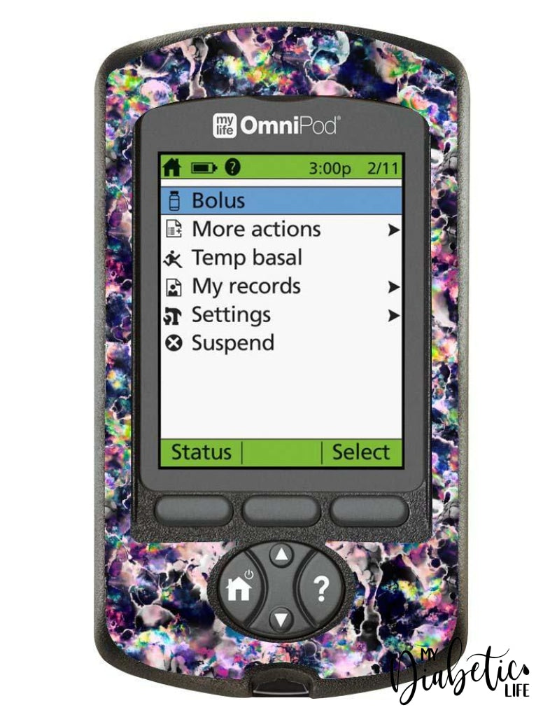 Opals - Omnipod Pdm Skin And Decal Glucose Meter Sticker
