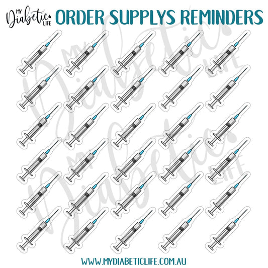 Order Supplys Reminder - 30 Planner Stickers