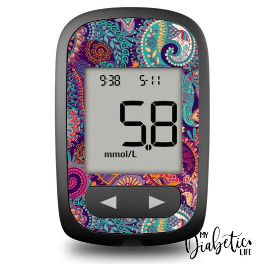 Paisley - Accu-Chek Guide Me Peel Skin And Decal Glucose Meter Sticker