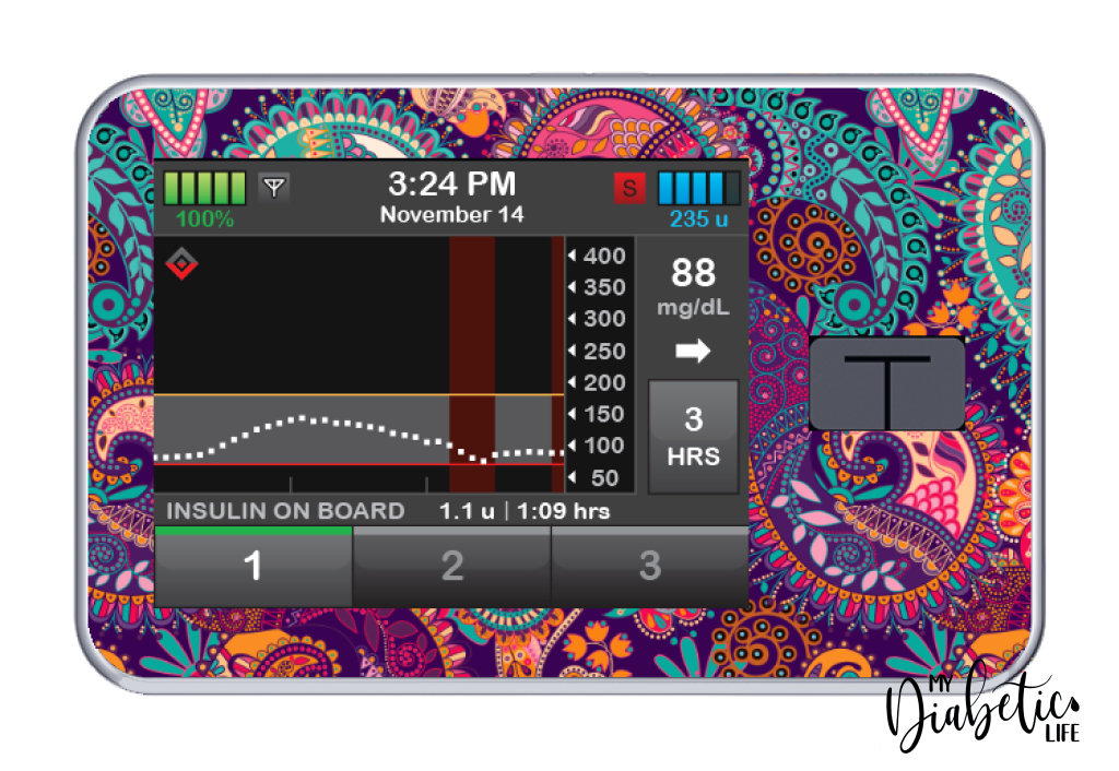Tandem T:Slim X2 Pump Stickers by My Diabetic Life – MyDiabeticLife