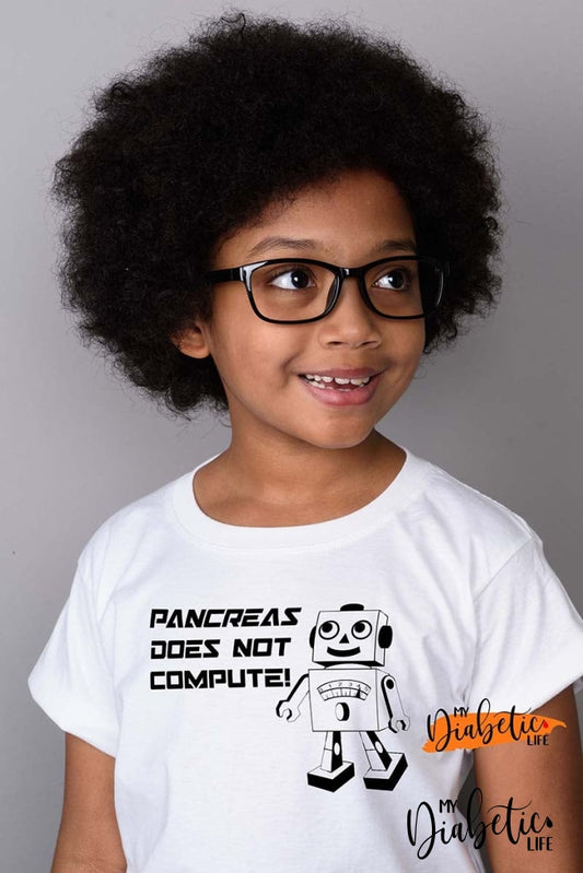 Pancreas Does Not Compute - Colour Me In (Includes Markers) Kids Unisex T-Shirt 00 Shirts