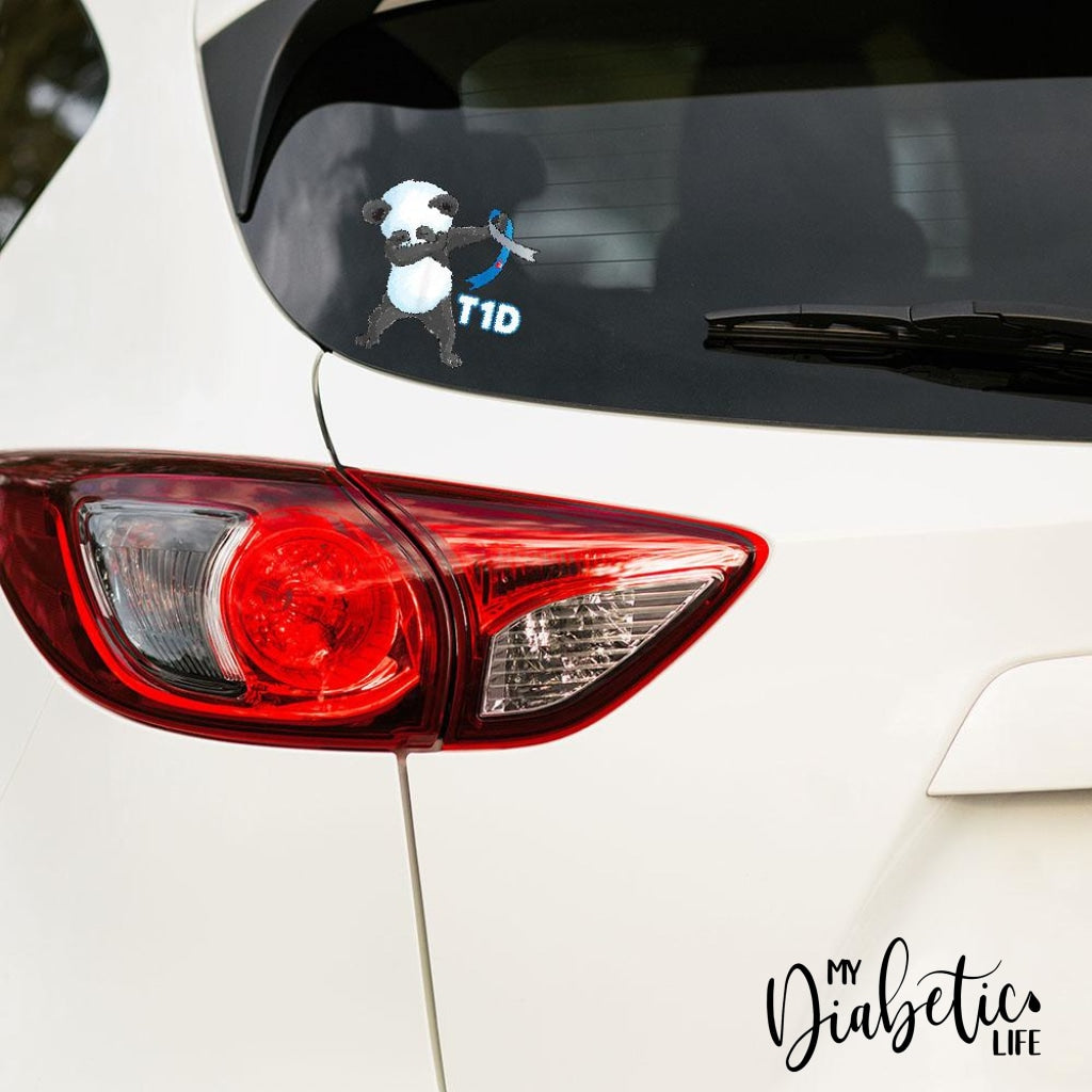 Panda - Diabetes Awareness Medical Conditions Type One Diabetic Car Bumper Sticker Car Decals