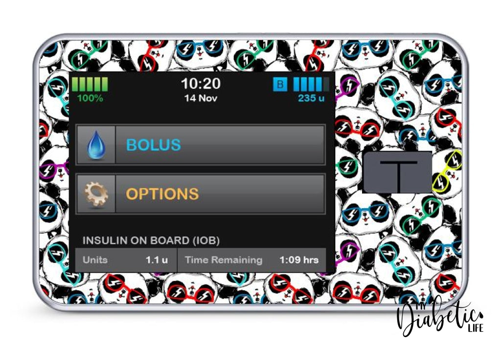 Tandem T:Slim X2 Pump Stickers by My Diabetic Life – MyDiabeticLife