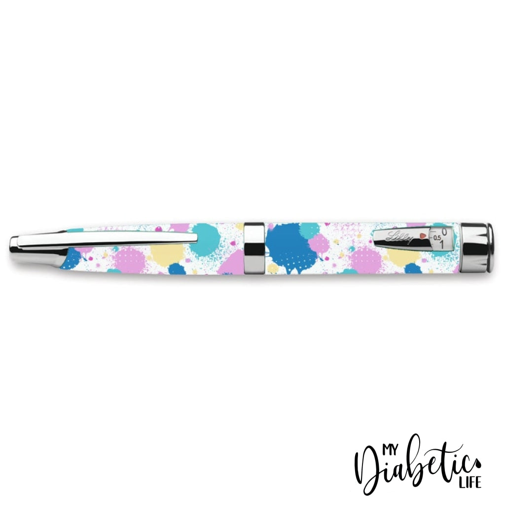 Pastel Splotches - Humapen Luxura Insulin Pen Peel Skin Decal Sticker Cover