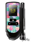 Patchwork Hexagons- Accu-chek Mobile Peel, skin and Decal, glucose meter sticker - MyDiabeticLife