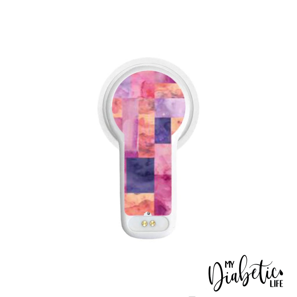 Patchwork Rectagles - Maio Maio 2 Peel, skin and Decal, fgm/cgm sticker - MyDiabeticLife