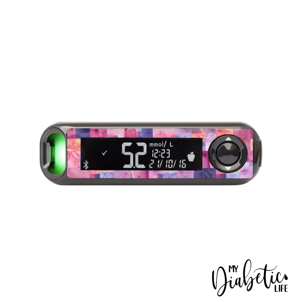 Patchwork - Rectangle - Contour Next One Peel, skin and Decal, glucose meter sticker - MyDiabeticLife