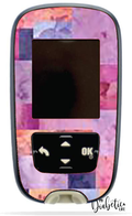 Patchwork - Rectangles - Accu-chek Guide Peel, skin and Decal, glucose meter sticker - MyDiabeticLife