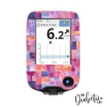 Patchwork Rectangles - Freestyle Libre Peel, skin and Decal, glucose meter sticker - MyDiabeticLife