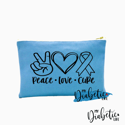 Peace Love Cure - Carry All Storage Bag Blue Storage Bags
