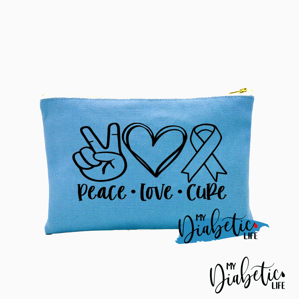 Peace Love Cure - Carry All Storage Bag Blue Storage Bags