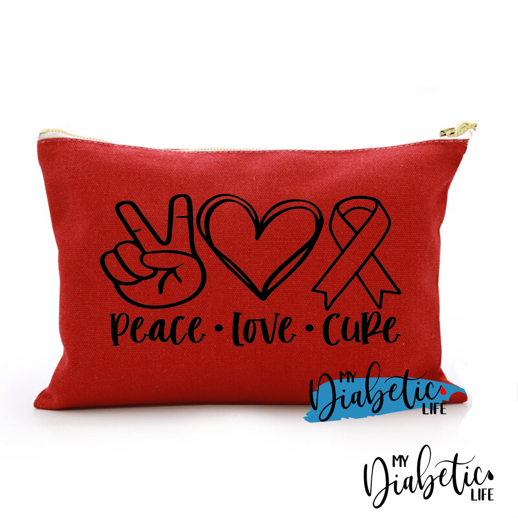 Peace Love Cure - Carry All Storage Bag Red Storage Bags