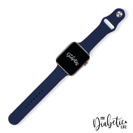 Personalised Medical Id Apple Watch Bands - Navy